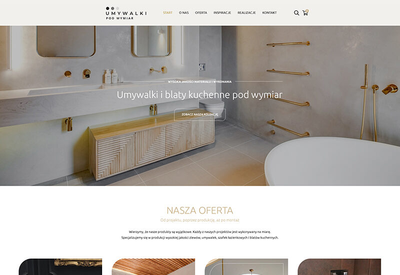 Umywalki pod wymiar
